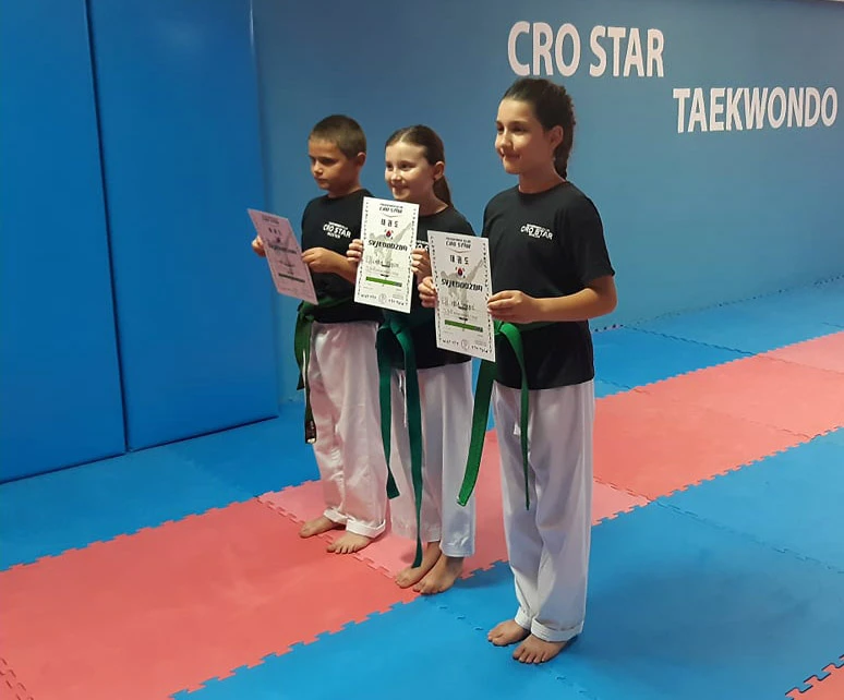 Taekwondo klub Cro Star: 48 kandidata steklo svoje novo zvanje