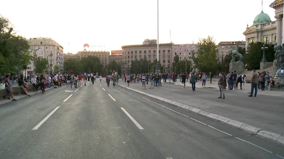 Prosvjed u Beogradu sedmi dan zaredom