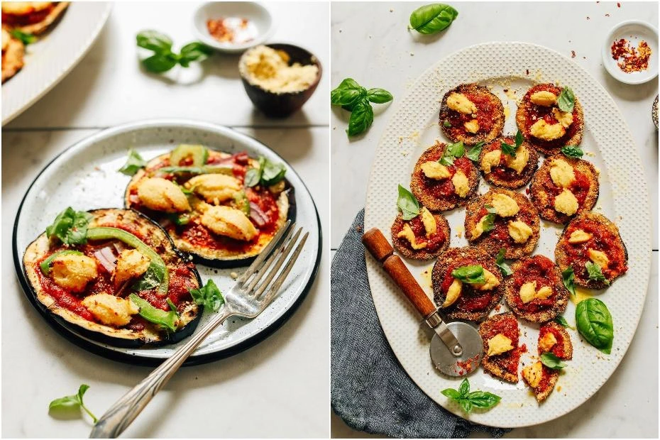 Hrskave mini pizze od patlidžana