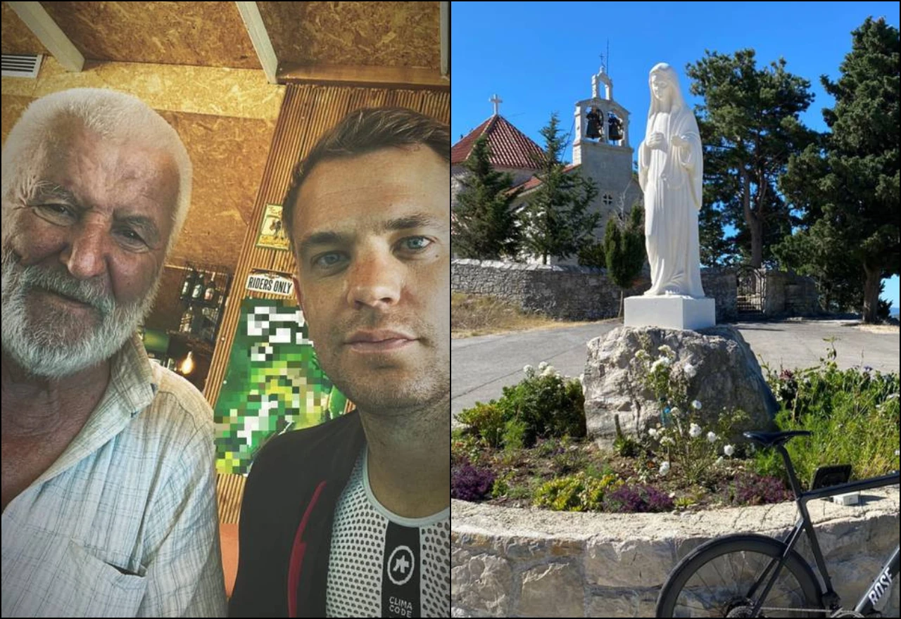 Neuer biciklom svratio u kafić kod Omiša i svima platio piće