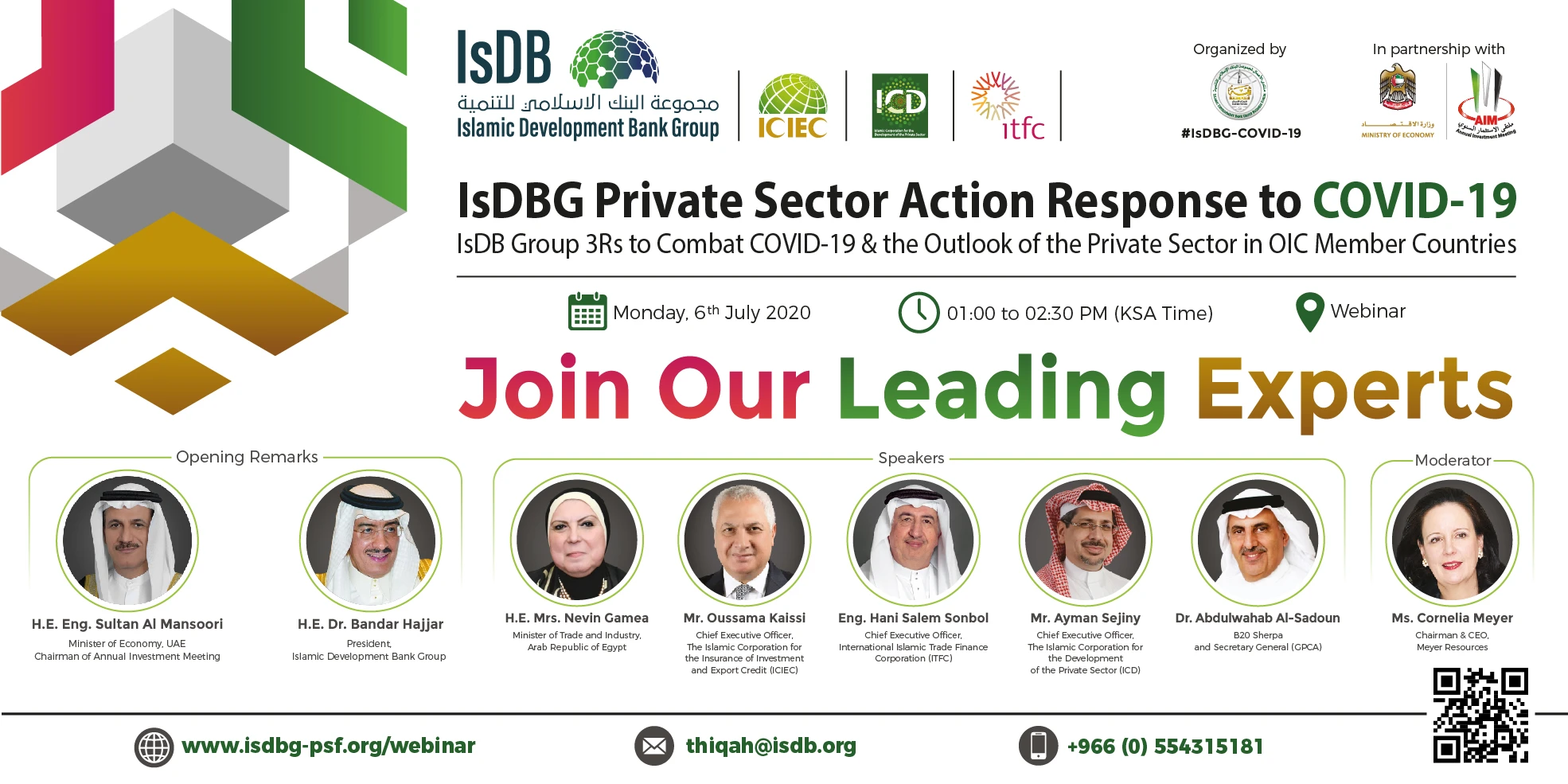 Sudjelujte na webinaru 'IsDB Group Private Sector Action Resposne to COVID-19'